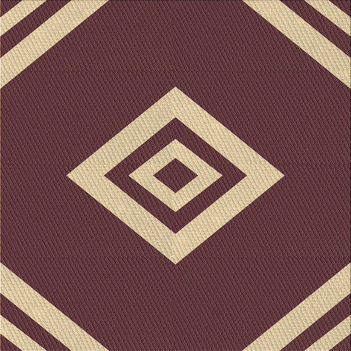 Round Patterned Orange Salmon Pink Rug, pat1495brn