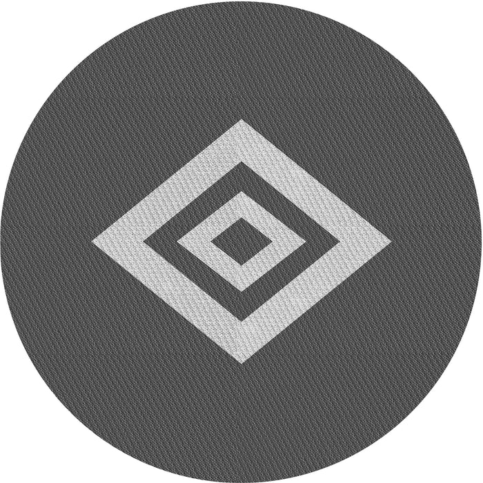 Square Machine Washable Transitional Gunmetal Gray Rug in a Living Room, wshpat1495gry