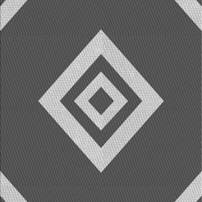 Patterned Gunmetal Gray Rug, pat1495gry