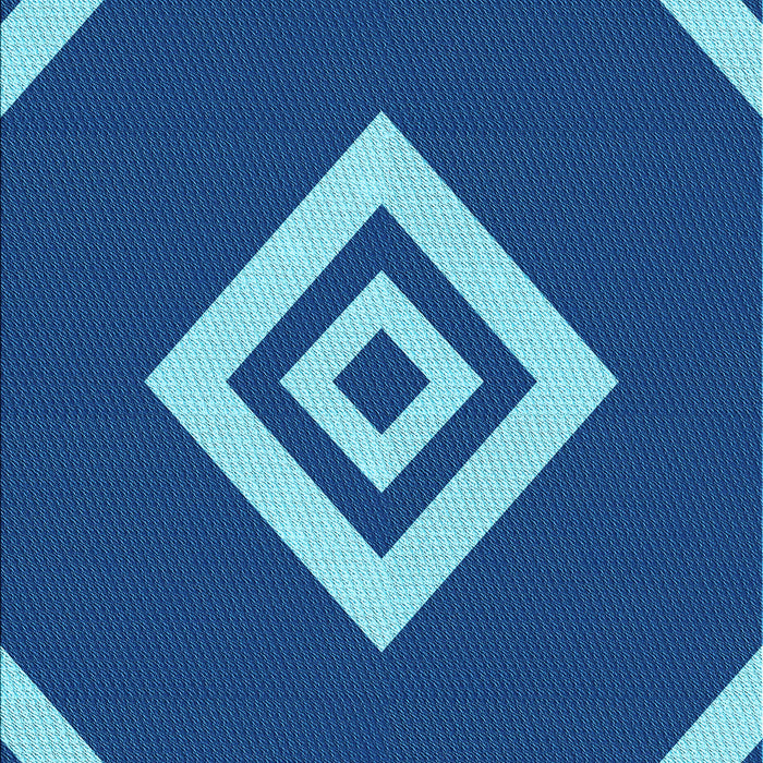 Machine Washable Transitional Blueberry Blue Rug, wshpat1495lblu