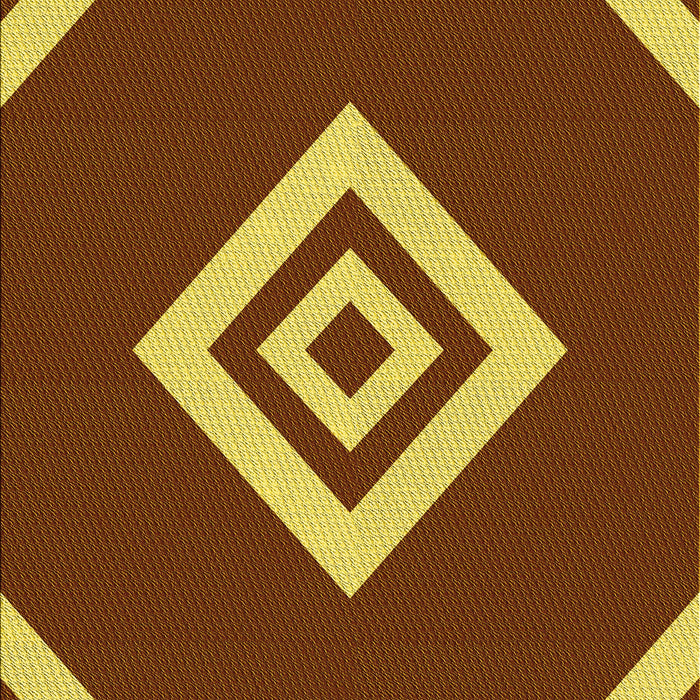 Machine Washable Transitional Caramel Brown Rug, wshpat1495yw