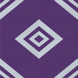 Square Patterned Indigo Purple Novelty Rug, pat1495