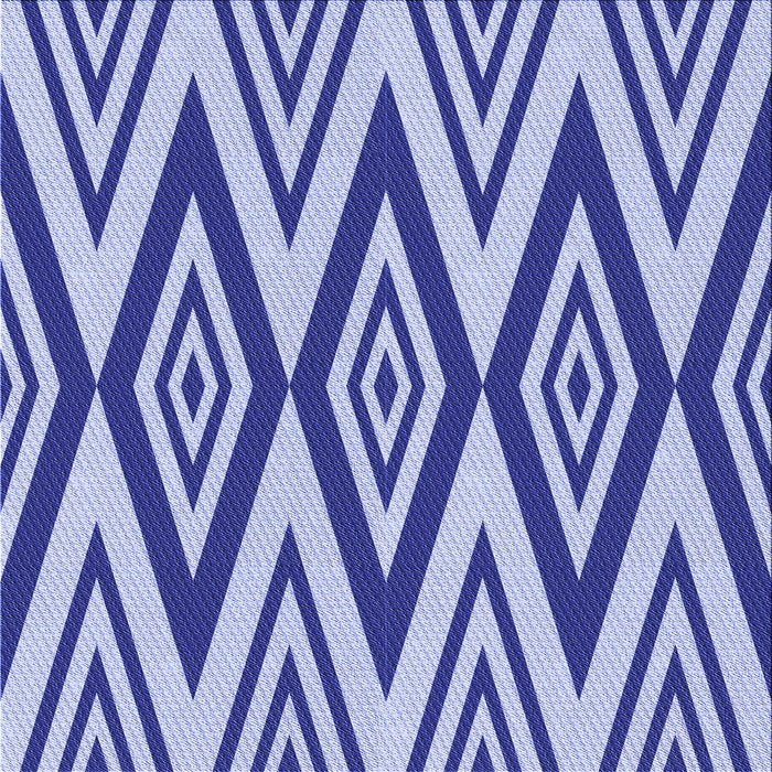 Round Patterned Blue Rug, pat1496blu