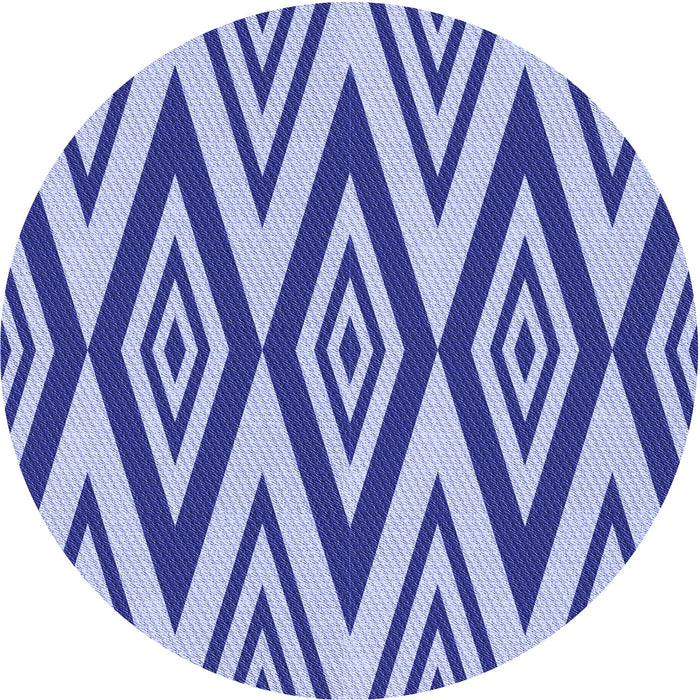 Square Patterned Blue Rug, pat1496blu