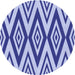 Square Patterned Blue Rug, pat1496blu