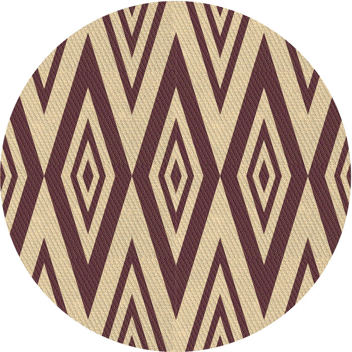 Square Patterned Yellow Rug, pat1496brn