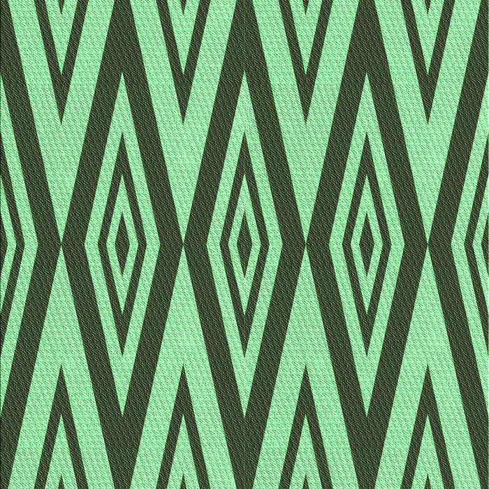 Patterned Medium Forest Green Rug, pat1496grn