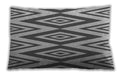 Patterned Rectangular Platinum Silver Gray Lumbar Throw Pillow, 13 inch by 19 inch, lbpat1496gry