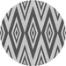 Square Patterned Platinum Silver Gray Rug, pat1496gry