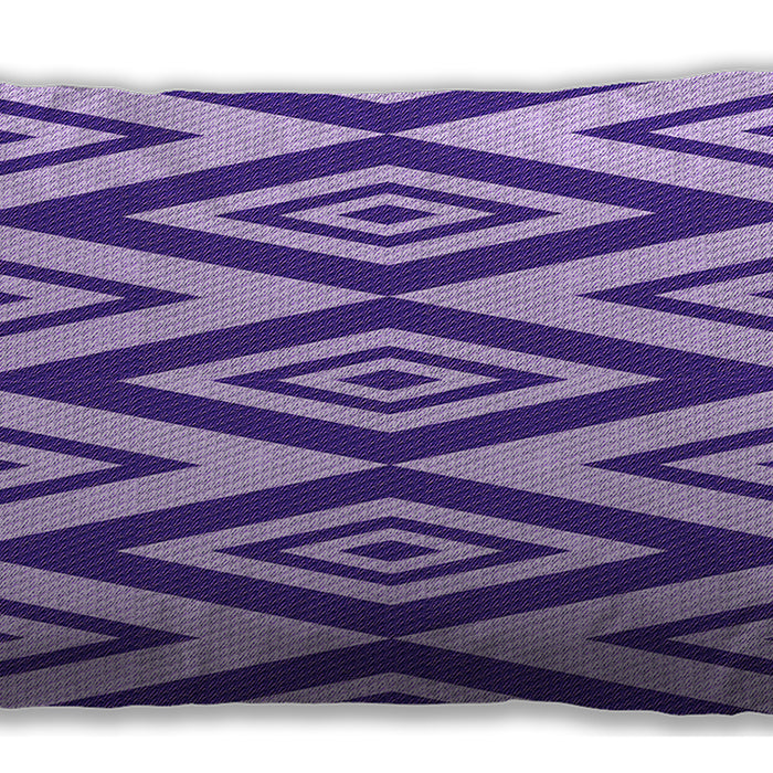 Patterned Rectangular Mauve Purple Lumbar Throw Pillow, 13 inch by 19 inch, lbpat1496pur