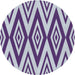 Sideview of Patterned Blue Novelty Rug, pat1496