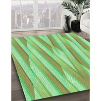 Patterned Jade Green Rug, pat1497grn