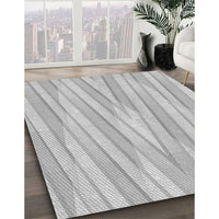 Patterned Dark Gray Rug, pat1497gry