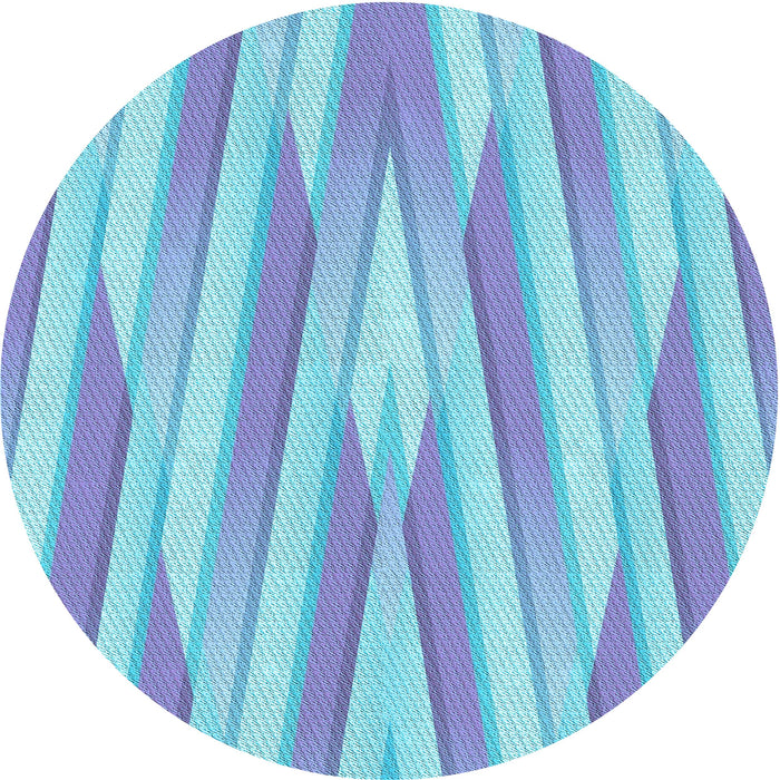 Square Patterned Blue Rug, pat1497lblu