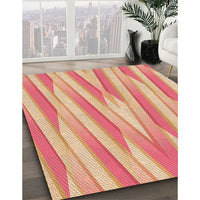 Patterned Orange Rug, pat1497org