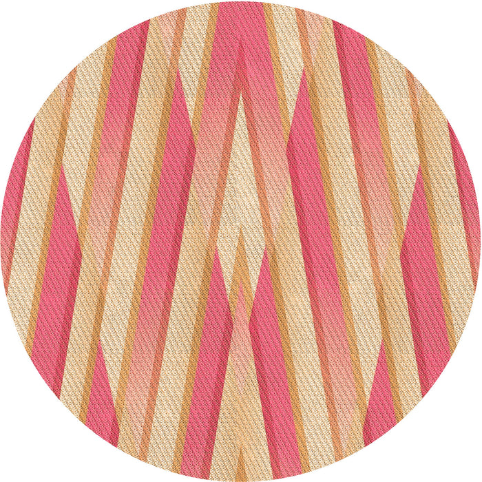 Square Patterned Orange Rug, pat1497org