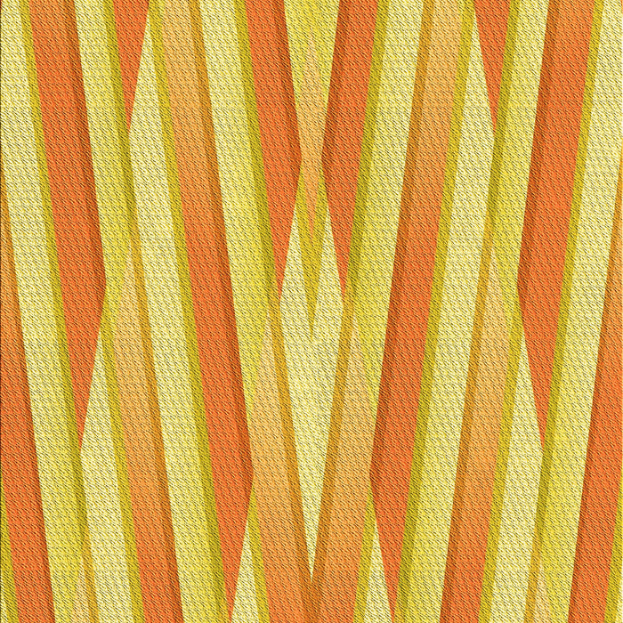 Patterned Neon Orange Rug, pat1497yw