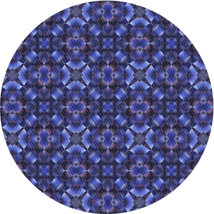 Square Patterned Blue Rug, pat1498blu