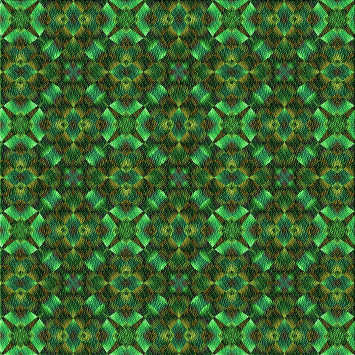 Round Patterned Dark Forest Green Rug, pat1498grn