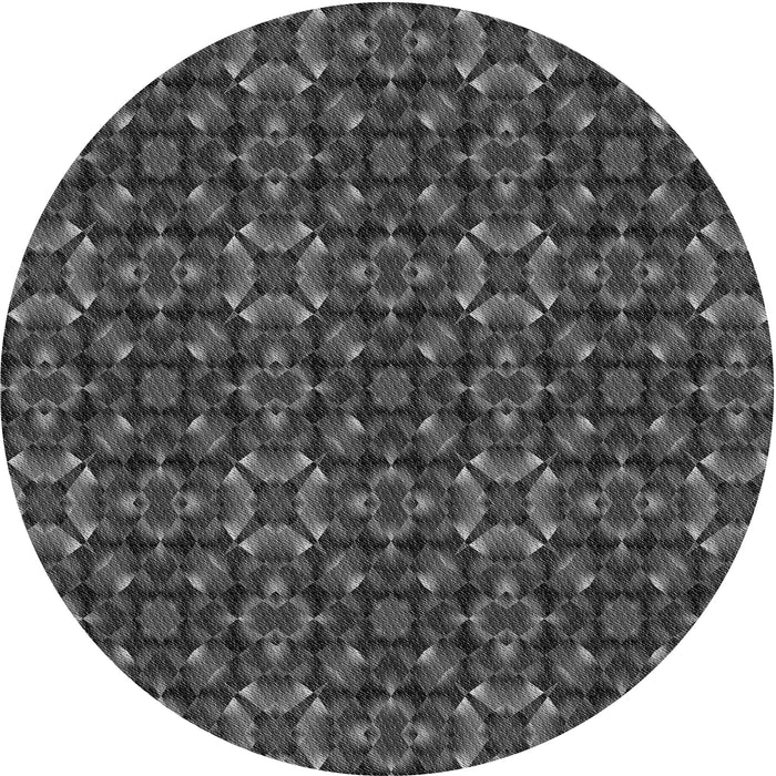 Square Machine Washable Transitional Silver Gray Rug in a Living Room, wshpat1498gry