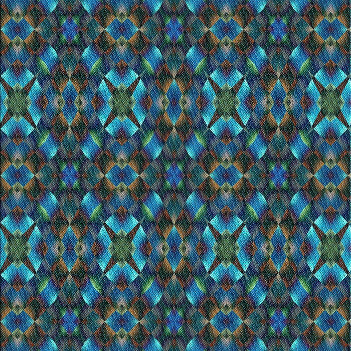 Patterned Light Sea Green Rug, pat1498lblu