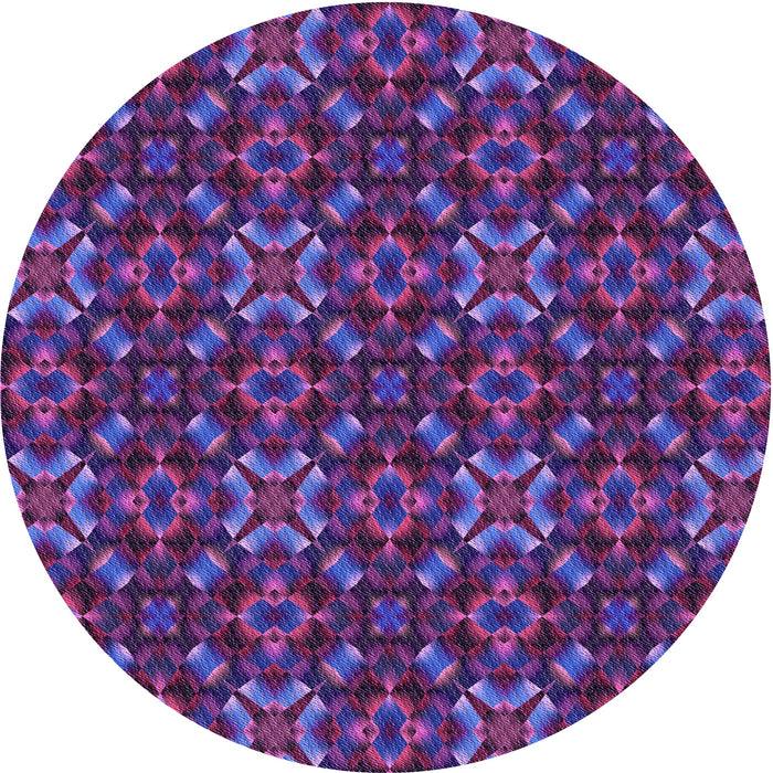 Square Patterned Purple Rug, pat1498pur