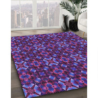 Patterned Purple Rug, pat1498pur