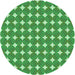 Square Patterned Green Rug, pat1499grn