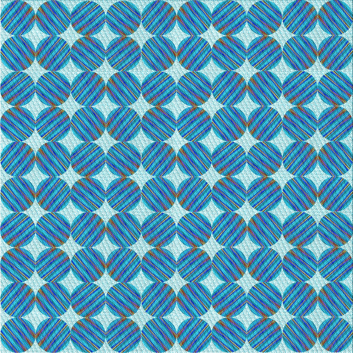 Round Patterned Blue Rug, pat1499lblu