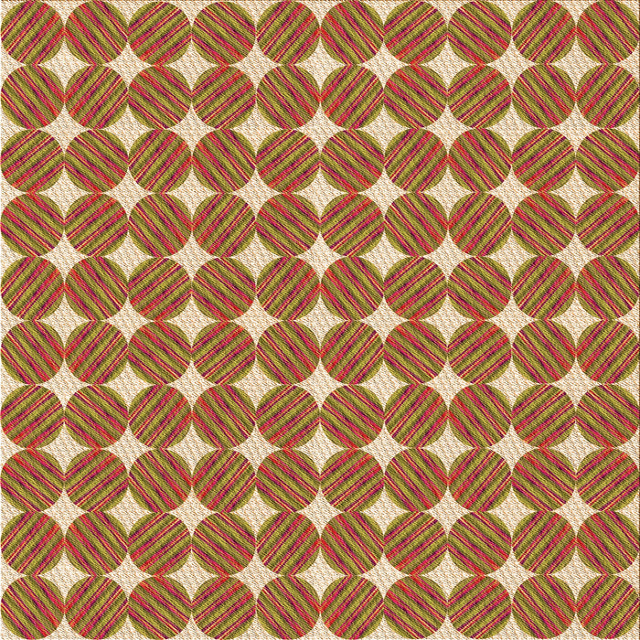 Round Patterned Red Rug, pat1499org