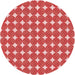 Square Patterned Red Rug, pat1499rd