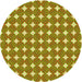 Square Patterned Green Rug, pat1499yw