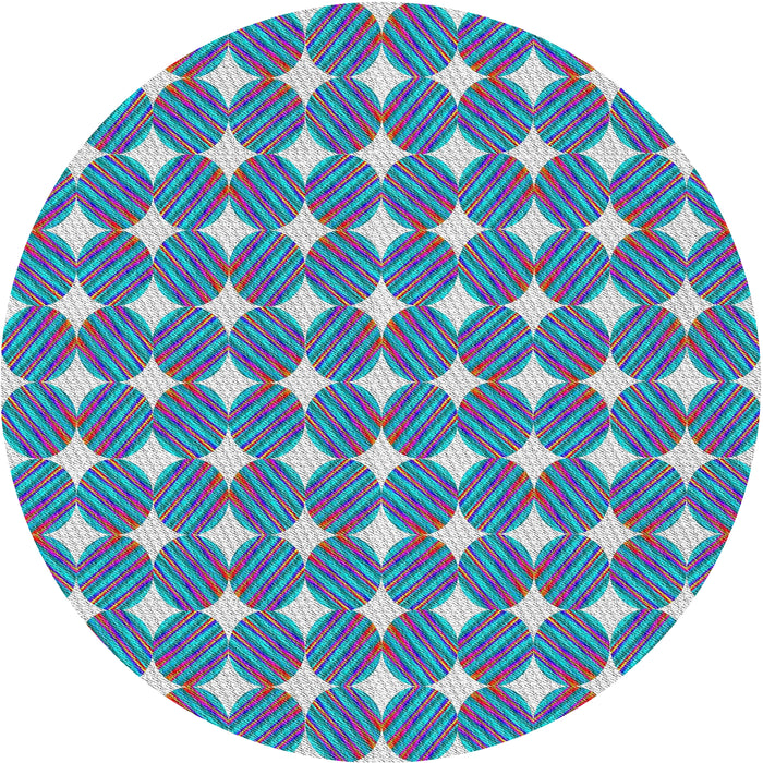 Square Machine Washable Transitional Celeste Blue Rug, wshpat1499