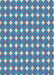 Patterned Sky Blue Novelty Rug, pat1499