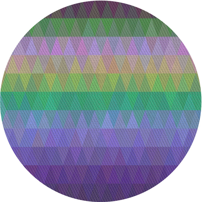 Sideview of Patterned Purple Modern Rug, pat149