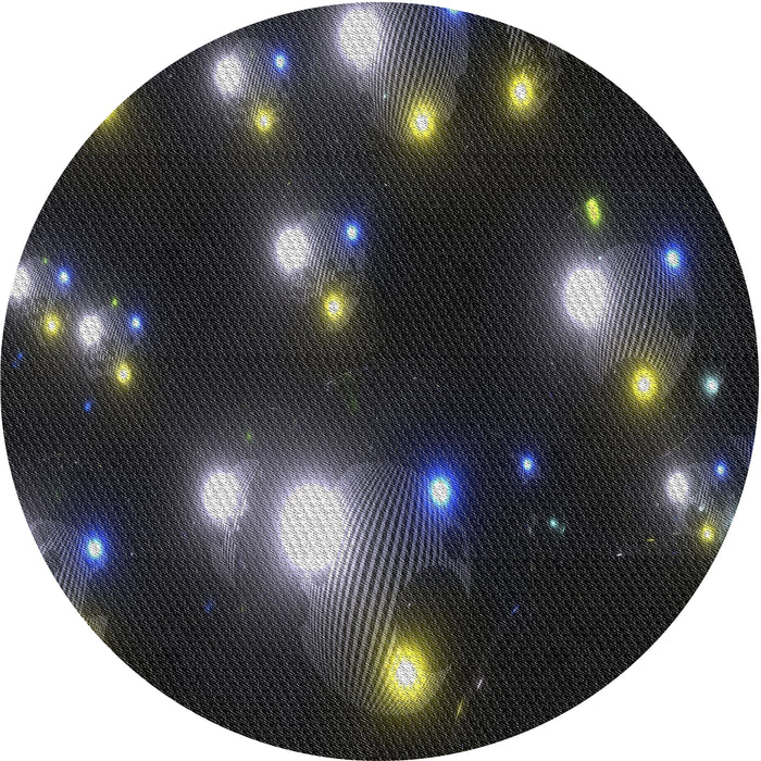 Square Machine Washable Transitional Black Rug, wshpat14