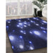 Patterned Night Blue Rug in Family Room, pat15blu