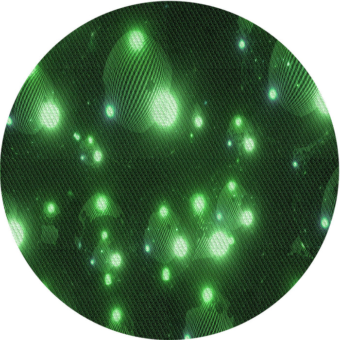 Square Machine Washable Transitional Dark Forest Green Rug in a Living Room, wshpat15grn