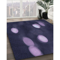 Patterned Night Blue Rug, pat150blu