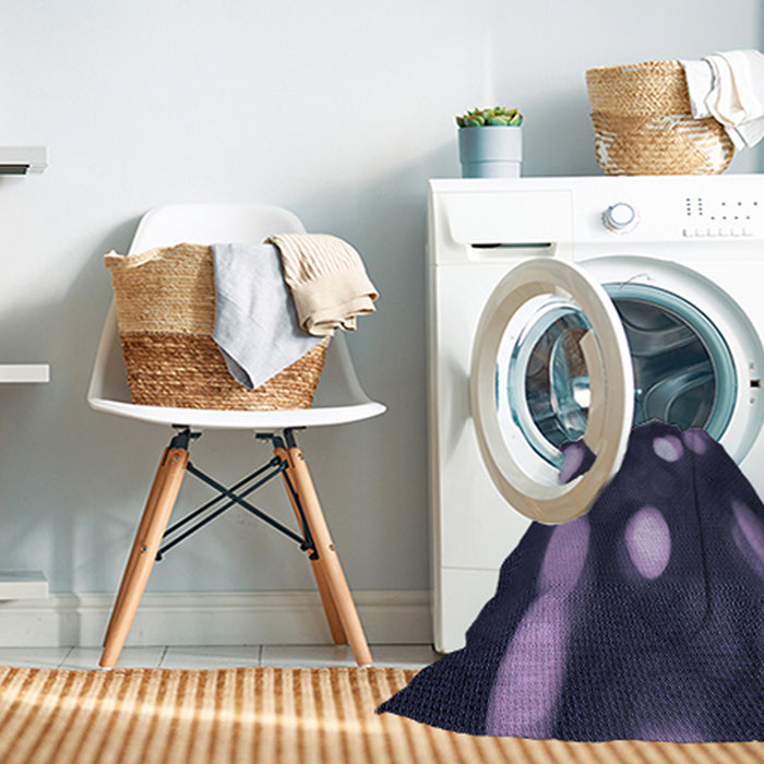 Machine Washable Transitional Night Blue Rug in a Washing Machine, wshpat150blu