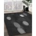 Patterned Midnight Gray Rug in Family Room, pat150gry