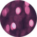 Square Patterned Purple Lily Purple Rug, pat150pur