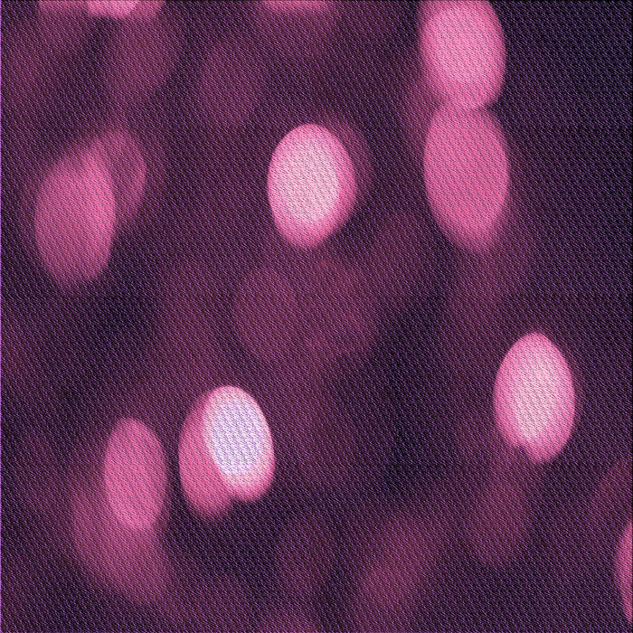 Round Patterned Purple Lily Purple Rug, pat150pur