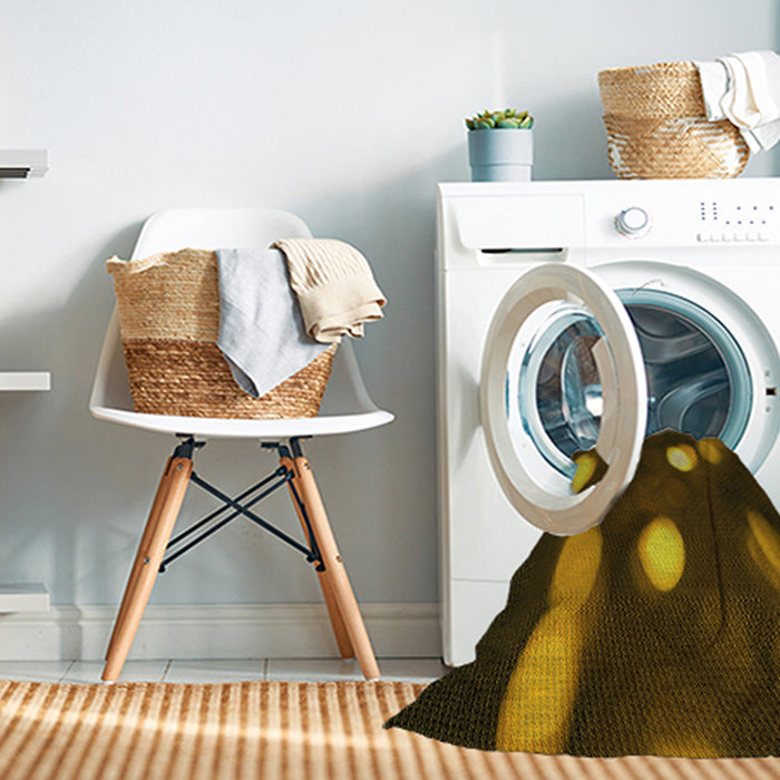 Machine Washable Transitional Black Brown Rug in a Washing Machine, wshpat150yw