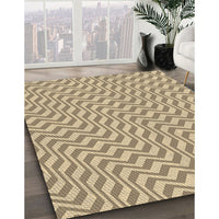 Patterned Dark Gold Brown Rug, pat1500brn