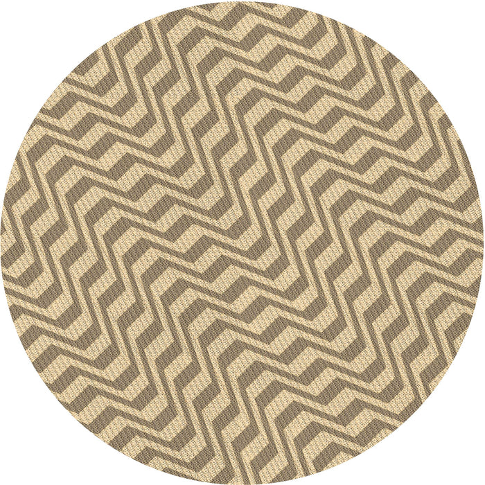 Square Patterned Dark Gold Brown Rug, pat1500brn