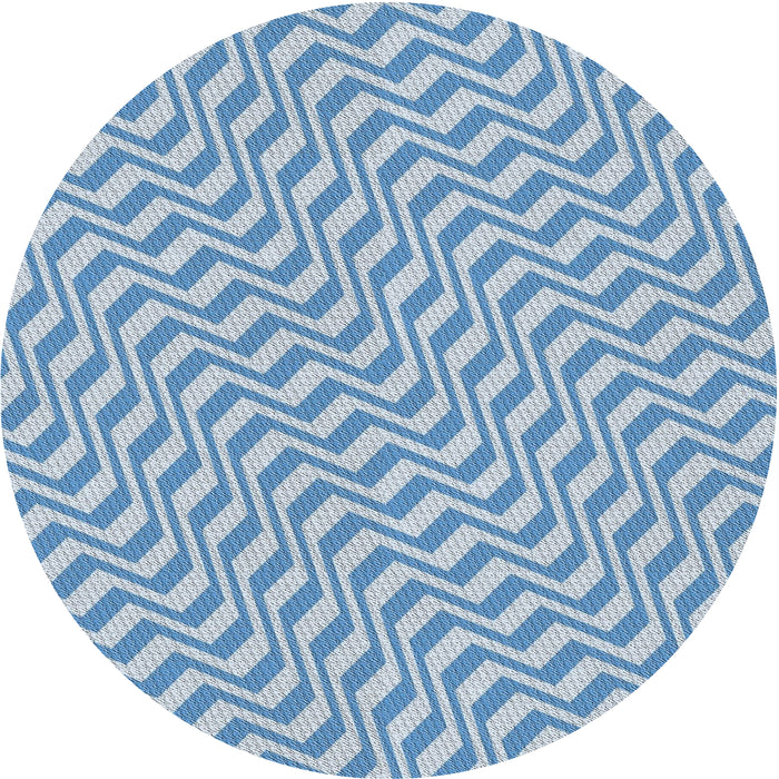 Square Machine Washable Transitional Light Day Blue Rug, wshpat1500
