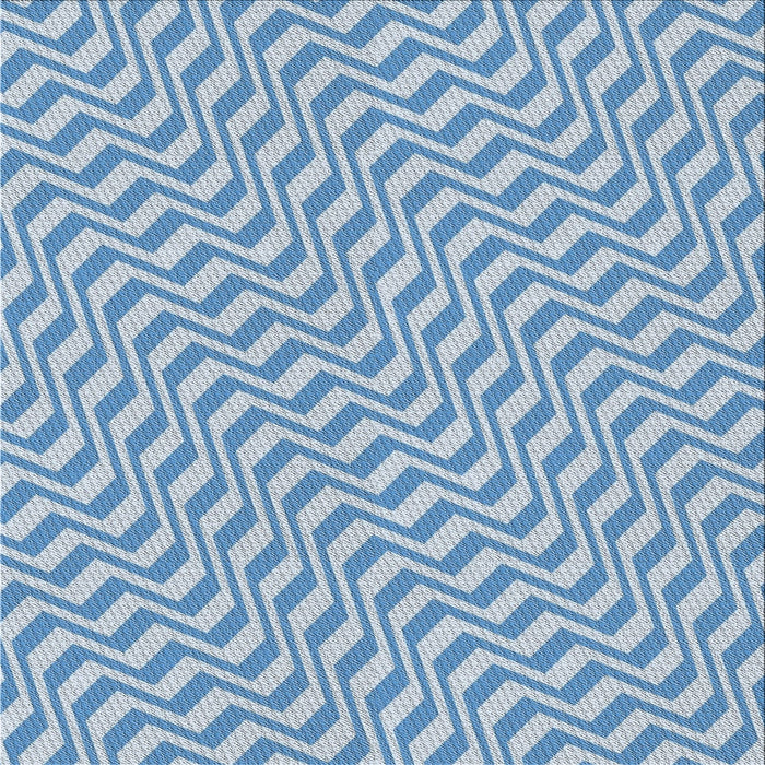 Square Patterned Light Blue Novelty Rug, pat1500