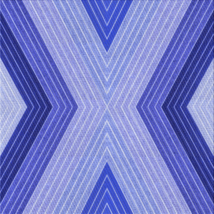 Round Machine Washable Transitional Denim Blue Rug, wshpat1501blu