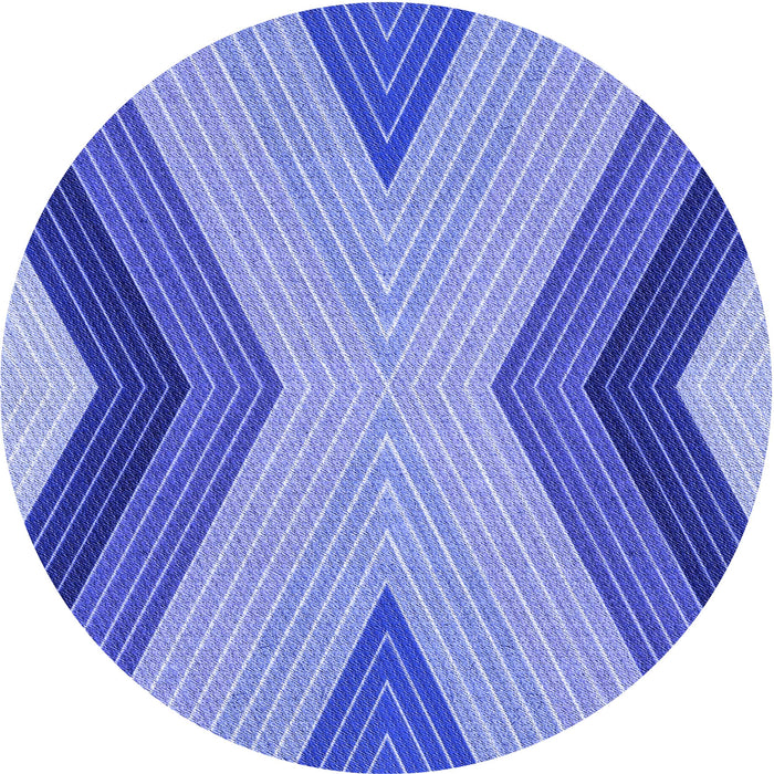 Square Patterned Denim Blue Rug, pat1501blu